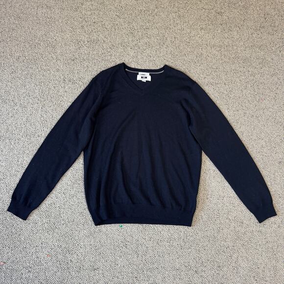 Joseph Abboud Extra Fine 100% Merino Wool V Neck Sweater US Men's L - Picture 2 of 6